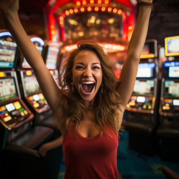 Suasana dealer kasino langsung sedang mengatur kartu dalam permainan blackjack secara profesional